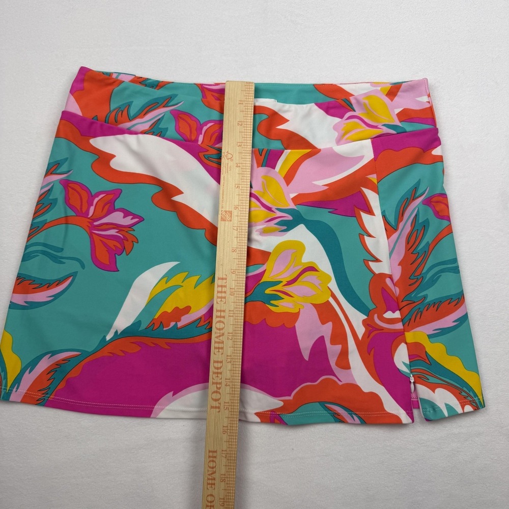 Jude Connally Skort Womens Large Multicolor Floral Golf Tennis Made USA - Picture 8 of 12